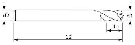 Spot Drill 2 Flute - 90