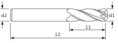 Standard XL Ball End 4 Flute 30 Helix